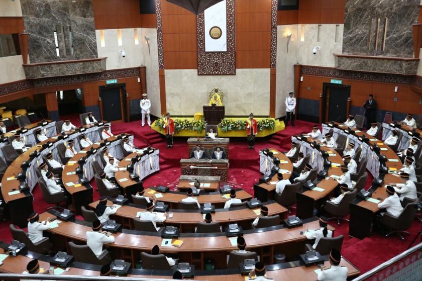 The Sultan of Selangor, Sultan Sharafuddin Idris Shah, opens Selangor state assembly sitting at Selangor State Assembly building, Shah Alam. u00e2u20acu201c Picture by Saw Siow Feng