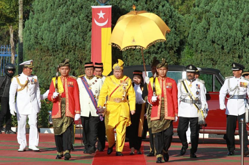 The Sultan of Selangor, Sultan Sharafuddin Idris Shah, opens Selangor state assembly sitting at Selangor State Assembly building, Shah Alam. u00e2u20acu201c Picture by Saw Siow Feng