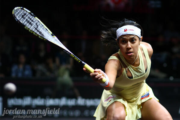 Nicol David is pictured competing in a squash tournament in this undated photograph. u00e2u20acu201d Picture by Jordan Mansfield 