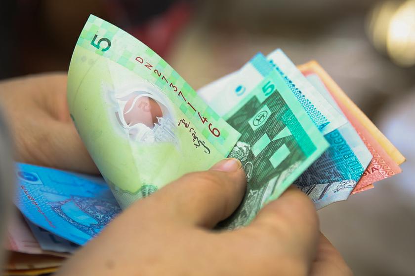 A customer counts how much change was given back after buying some groceries at a wet market in Kuala Lumpur. u00e2u20acu201d Picture by Saw Siow Feng